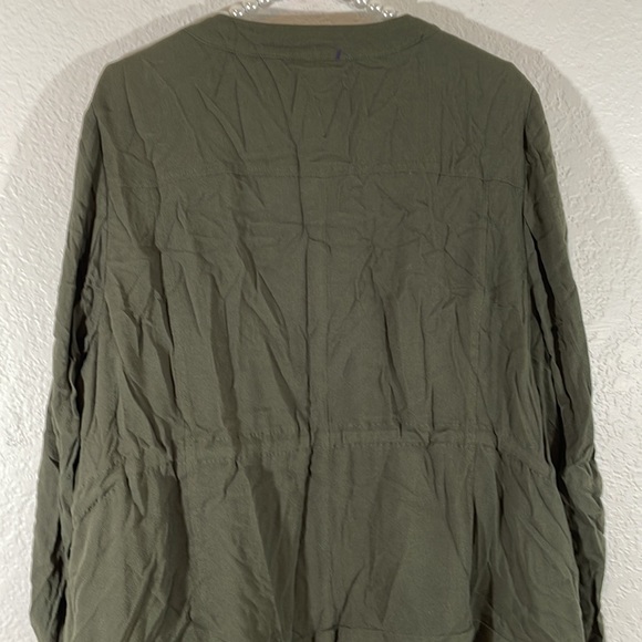 TORRID OLIVE GREEN DRAPE ANORAK SIZE 2XL - Picture 6 of 14